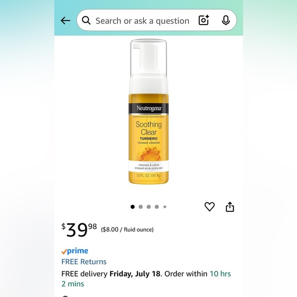 Neutrogena Soothing Clear Turmeric Mousse Cleanser DISCONTINUED - Picture 5 of 5